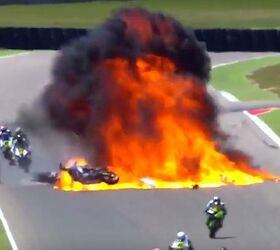 Fuel Tank Explodes in CEV Moto2 Race