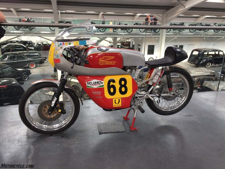 out and about at the 2016 isle of man tt, A Ducati 250 racebike in the IOM Motor Museum collection