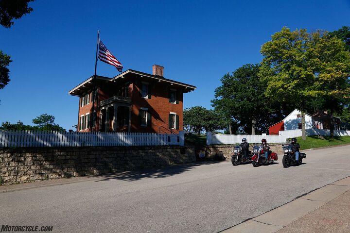 the american iron road tour, We also passed by a historic monument in Galena Illinois This flag toting brick home is the crib of none other than Ulysses S Grant the 18th President of the United States