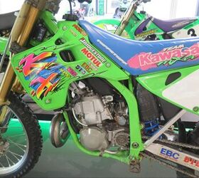top ten treasures at kawasaki usa, Pastel graphics Mike Kiedrowski won the AMA 250 National Championship on this KX250 in 1993 Why did we like our seats slippery then and grippy now Discuss