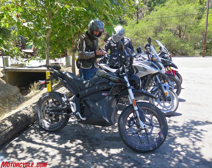 2016 zero dsr 10th anniversary edition review, Someday all motorcycle hangouts will have charging stations