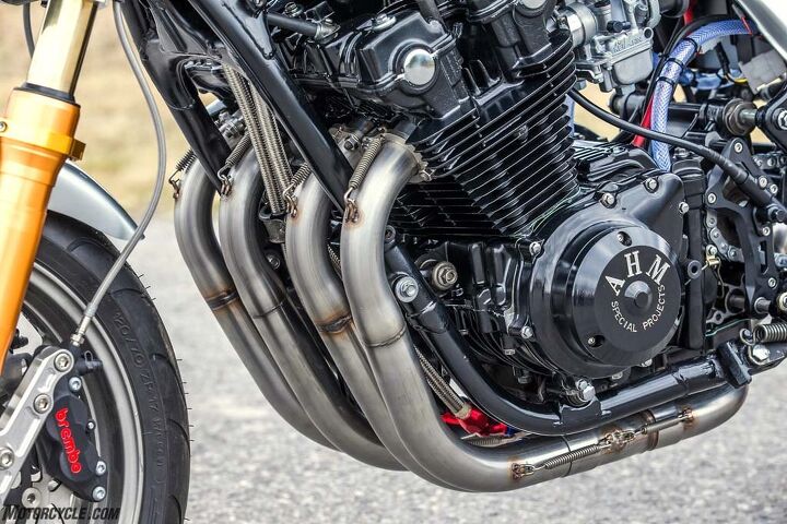 db customs honda cb1100f spencer tribute, JayGui Exhausts in the Netherlands supplied the swell four into one