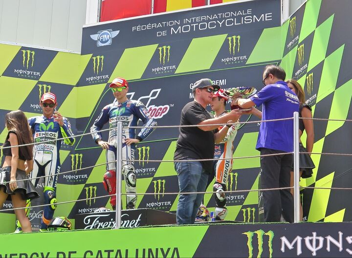 whatever i jb racing snob, Supercross GOAT Ricky Carmichael hands out the trophies at the Catalan Grand Prix 2015 Enough said