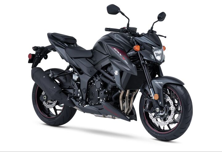 2018 suzuki gsx s750 and 750z previews, The GSX S750Z adds a Model T paint job and ABS