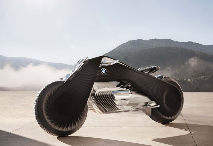bmw motorrad vision next 100 the great escape, Hand levers with outward facing joints are harken back to earlier days of motorcycling