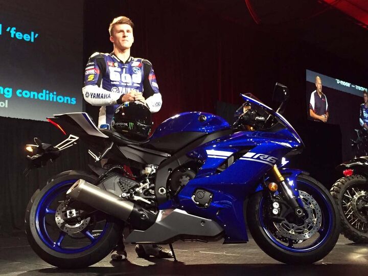2017 yamaha yzf r6 preview, MotoAmerica Supersport Champion Garrett Gerloff brought the new R6 on stage for its debut in Orlando at AIMExpo saying the updates will help him in the 2017 season