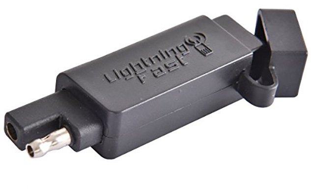 simple usb power for your bike, The key to the Lightningfast USB adapter s utility is in the almost ubiquitous SAE adapter