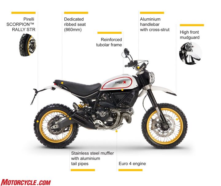 2017 ducati scrambler desert sled preview, Most of the changes from the Scrambler Icon in one easy to read picture