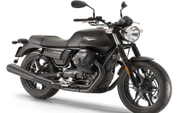 2017 moto guzzi v7 iii preview, The V7 III Stone returns in blacker than black guise The Stone is the only V7 III to not roll on wire spoked wheels