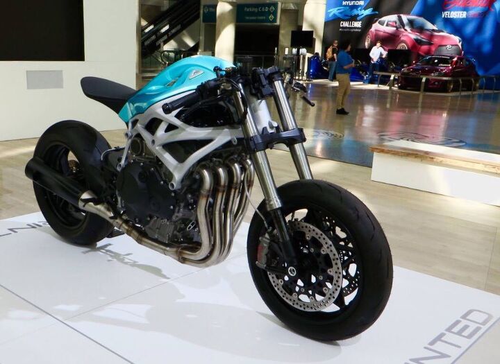 3d printed motorcycle concept with supercharged kawasaki h2 engine