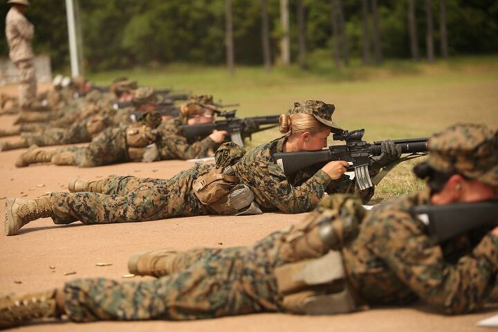 skidmarks obsolescence, There was a lot of fuss about allowing women into combat roles but a target or enemy soldier doesn t care if the hole punched into it was from a man or woman firing the rifle U S Marine Corps photo by Cpl Octavia Davis