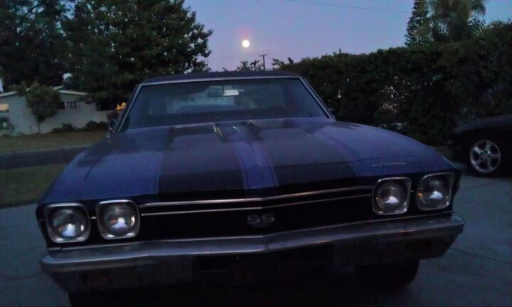 duke s den 10 cylinders of stationary power, My lovable tank under the moonlight In 1968 the SS396 El Camino was available in three states of engine tune The L34 in mine was a step up from the 325 horse base version