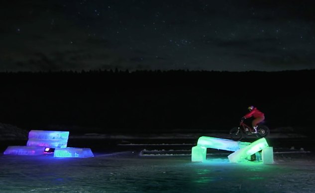 Trial by Ice: Watch Dougie Lampkin Turn an Igloo Into a Trials Motorcycle Course + Video
