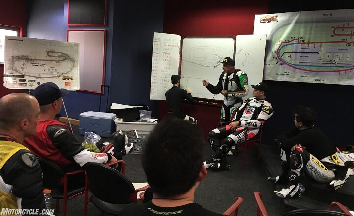 fastrack riders university, The team of instructors works with the students in the classroom as well as on the track