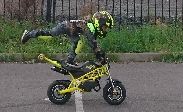 Mini Stunter: This Little Guy's Parents Are Getting Him Started Early