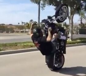 Harley Wheelie Dragging The Rear Fender + Video