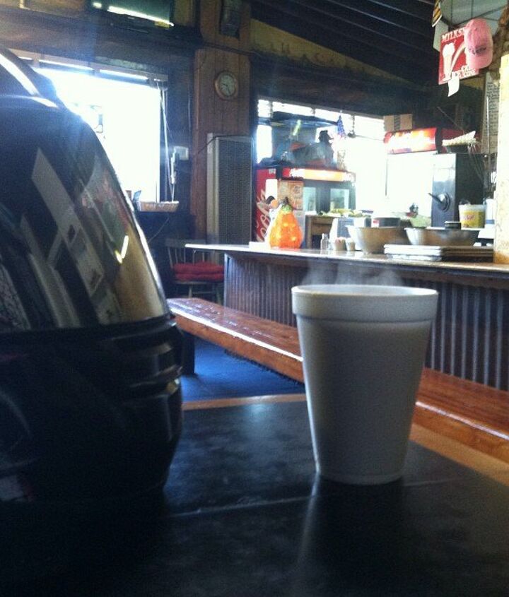 destinations the rock store, A hot cup of joe in the early morning light