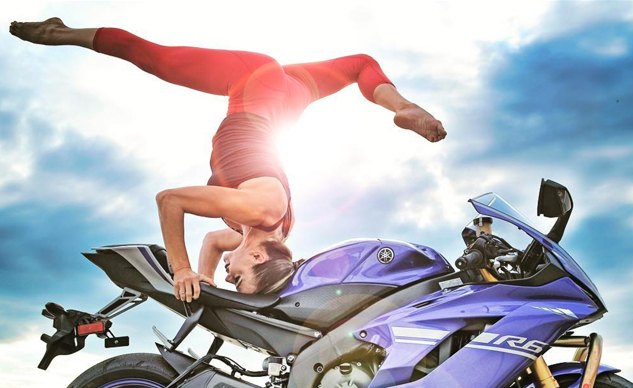 apparently motorcycle yoga is a thing
