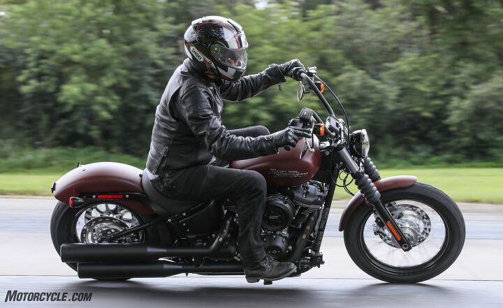 harley davidson introduces all new 2018 softail line, Even though it lost its dual shocks and became a Softail the Street Bob is still the Street Bob only moreso