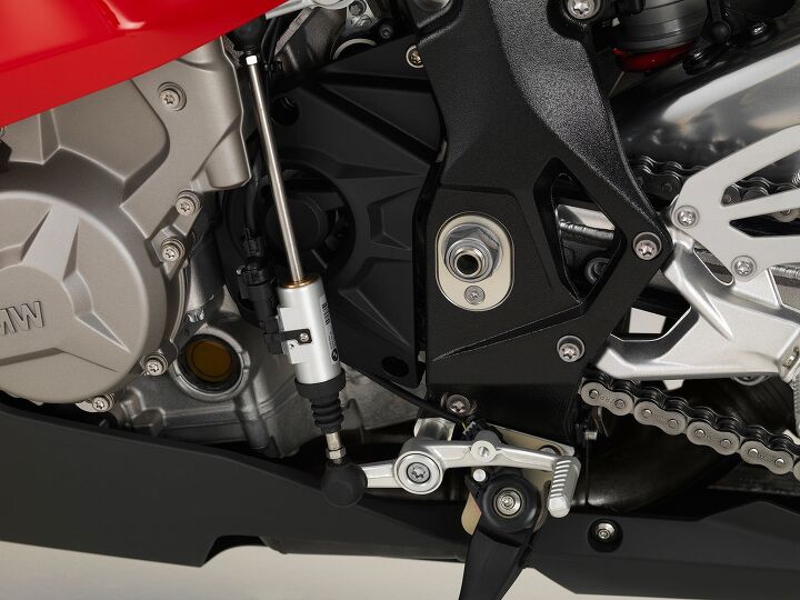 ask mo anything what no clutch shifting, The barrel shaped sensor on this BMW S1000RR s shift linkage tells its ECU when to cut the spark for a split second and allows superquick clutchless shifts the same thing you do by rolling off the gas