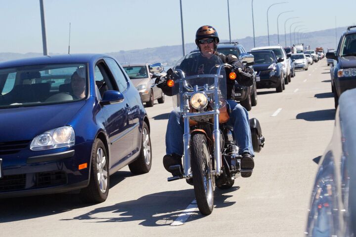 five important lane splitting statistics, Legal lane splitting as practiced in California can be a safe way to get to work on time Photo Bob Stokstad