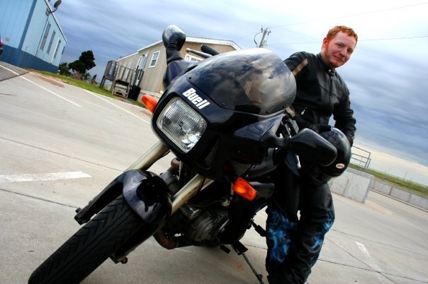 skidmarks choices part ii, Ross Daigle with his first Buell
