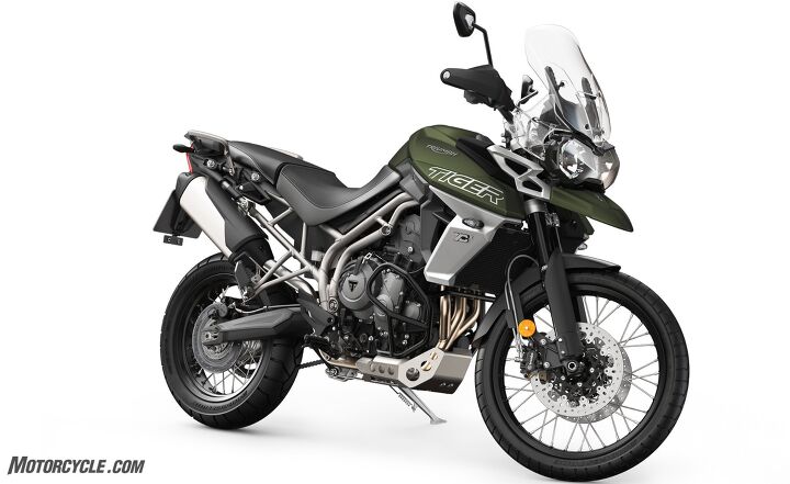 first look 2018 triumph tiger 800 xc and xr, Off road leaning Tiger 800 XCA