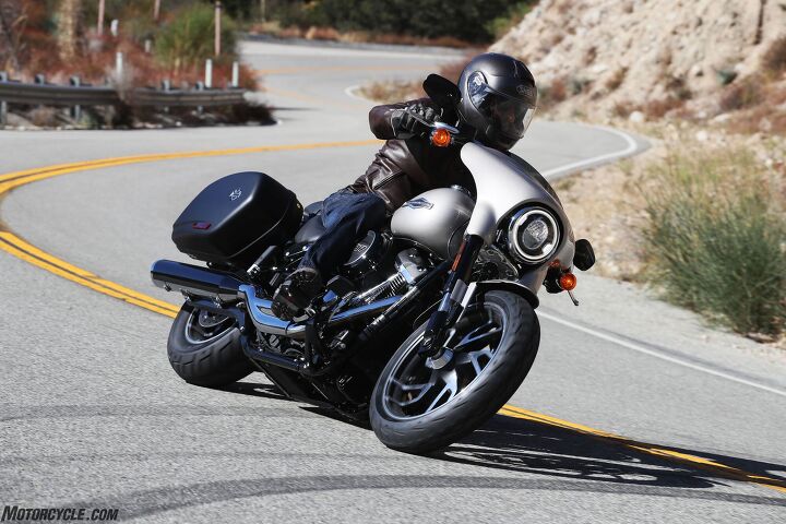 2018 harley davidson sport glide first ride review, Here s a motorcycle playground not normally suited to cruisers but in which the Sport Glide acquits itself quite well