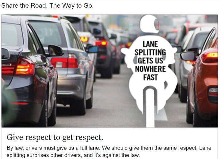 lane splitting in oregon, Oregon s state DOT ginned up this ad for social media sites