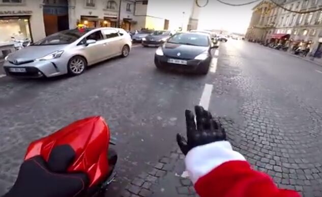 santa chases down hit and run driver ho ho hold it right there