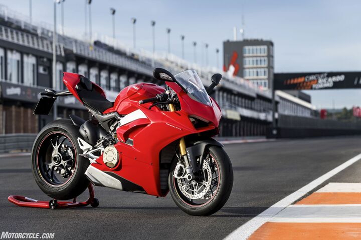 2018 ducati panigale v4 first ride review 10 things you need to know, The rakish Ducati Panigale V4 setting new sportbike standards