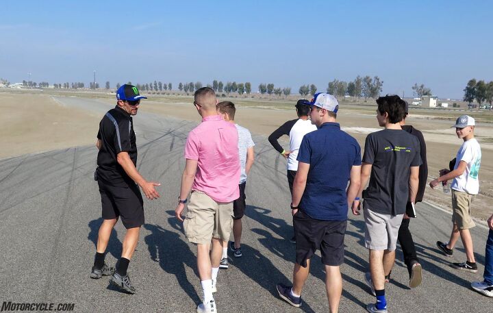 graves yamaha junior cup r3 it s all for the children, It s a 2 5 mile walk around Buttonwillow Raceway Josh Hayes and I both made it without assistance