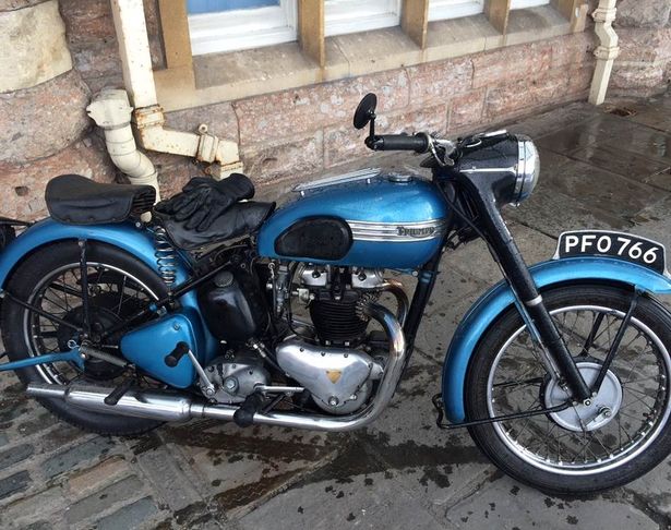 motorcycle thieves burn vintage motorcycle after demanding 1 000 ransom, Photo Avon and Somerset Police