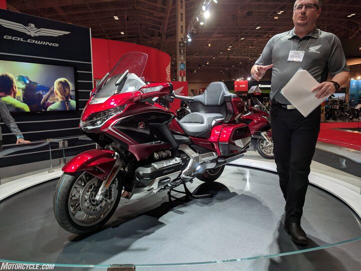 canadian content kawasaki z900rs cafe and honda cb300r, The 2018 Gold Wing has been making the rounds at various motorcycle shows and both Evans and Sean have had the chance to ride it For me this was the first chance to see the new Wing in person