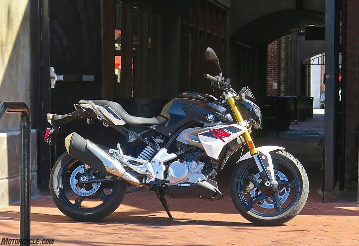 2017 bmw g310r review, Not a bad looking little bike really And plenty of places to grab onto strap things out back