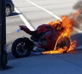 Ducati Panigale V4 Bursts Into Flames – Updated
