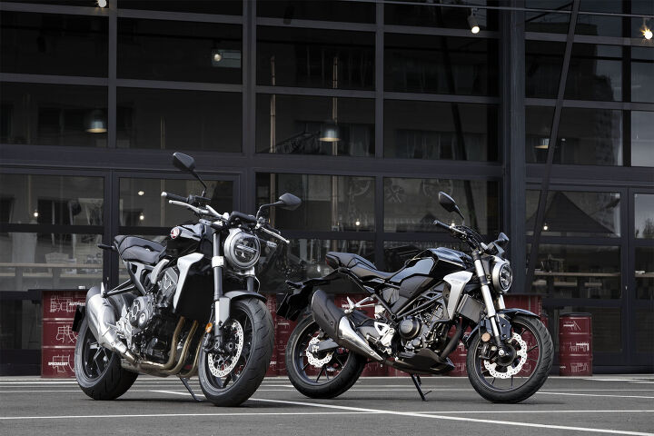 2019 honda cb300r announced for america, The CB300R right shares a visual aesthetic with the bigger CB1000R that Honda calls a Neo Sports Caf design