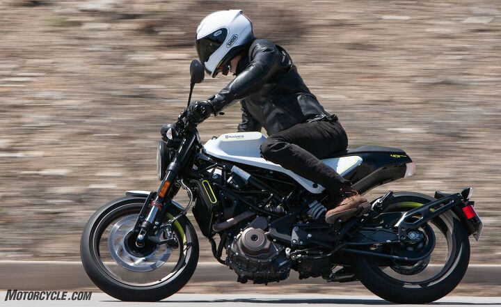 2018 husqvarna vitpilen svartpilen 401 first ride review, With its weight almost equally distributed front to back 169 lbs front 170 lbs rear the Vitpilen is incredibly well balanced and it pays dividends in the handling department
