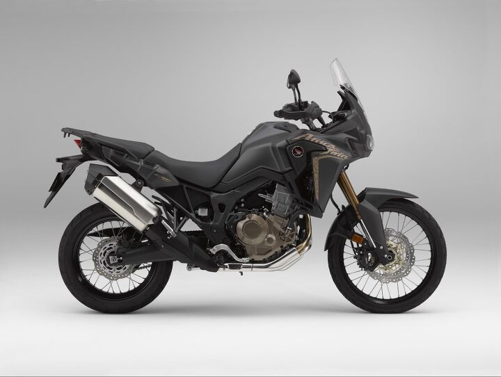 2018 honda africa twin adventure sports first ride review, The standard Africa Twin gets a fair amount of upgrades for 2018 including this rad matte black color scheme Manual model shown