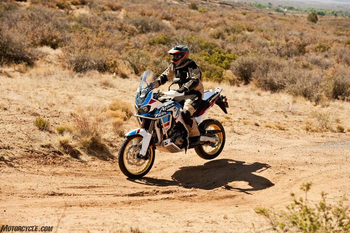 2018 honda africa twin adventure sports first ride review, My personal adventure bike s seat sits at 35 inches and I ve gotten used to it but the Africa Twin Adventure Sports ups the ante at a towering 36 2 inches in its standard position and 35 4 inches in the lower position It s OK just keep moving and it won t bother you