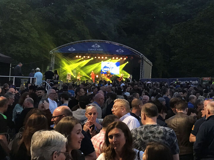 out and about at the isle of man tt 2018 pt 2, The scene at the Bushy s Beer Festival with room for 4000 revelers Credit Manx Radio