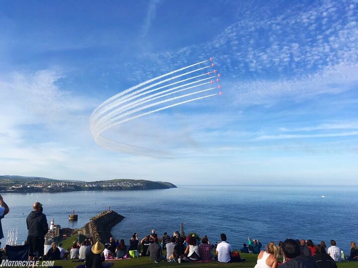 out and about at the isle of man tt 2018 pt 2, The R A F Red Arrows perform aero acrobatics each year at the TT Photo by Andrew Capone