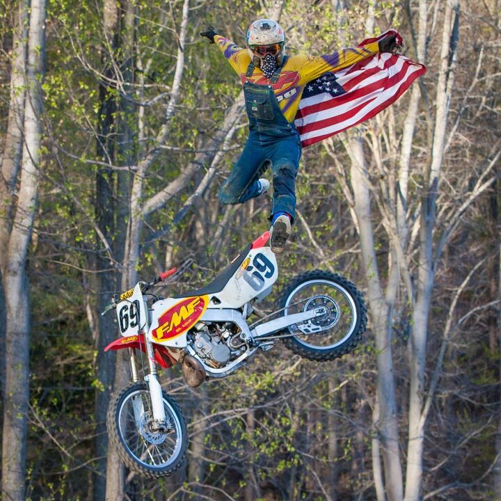 red bull straight rhythm is back and it s all two strokes, Ronnie Mac the ultimate goon rider in all his glory Look him up on YouTube if you don t already know who he is Or click here