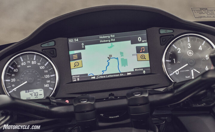 live with it 2018 yamaha star eluder, Once I updated the infotainment system s firmware the GPS and my iPhone paired nicely together