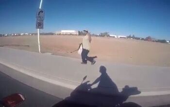 Good Samaritan Motorcyclist Helps Man Catch the Bus