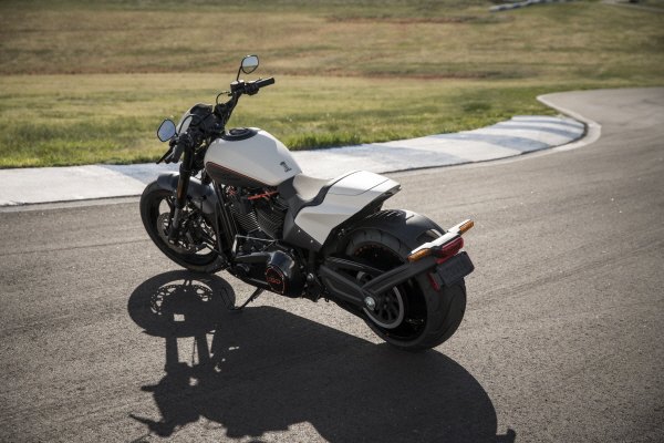 2019 harley davidson fxdr 114 revealed, A molded composite rear fender hugs the 240mm rear tire while the rear lighting and plate holder are attached to an aluminum spar connecting to the swingarm