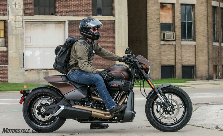 2019 harley davidson fxdr 114 review first ride, The FXDR s tank holds 4 4 gallons which is just fine because you probably won t want to be sitting on it long enough to burn through a full tank