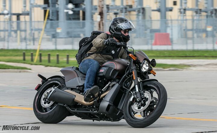 2019 harley davidson fxdr 114 review first ride, The bike is fairly easy to tip in and stays stabile in longer sweeping corners though tighter turns require a fair bit of force to fight the rear tire