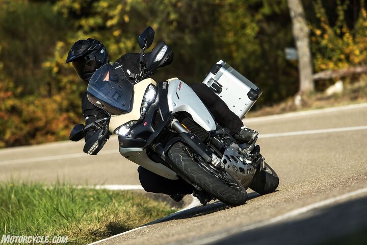 2019 ducati multistrada 1260 enduro review first ride, Touring offered up a smooth compliant ride but the stiffer Sport settings help you feel like you re on rails