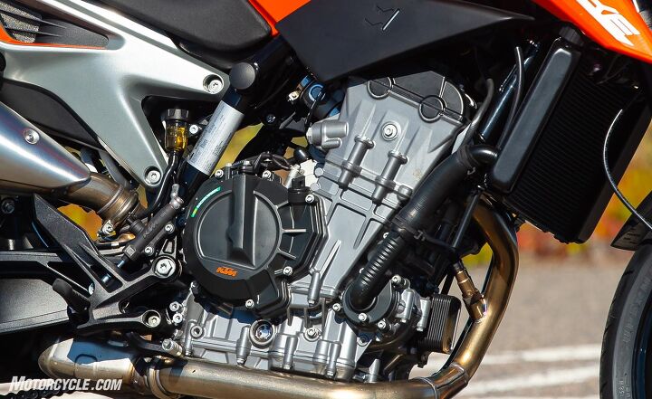 2019 ktm 790 duke review first ride, Beautifully purposeful the KTM 790 Duke s engine is compact and powerful